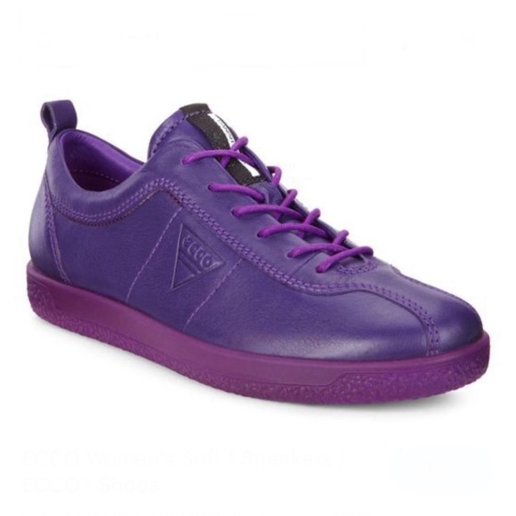 Ecco Woman’s Purple Soft 1 Walking Shoe Sneakers sz 9,5 (41) - Picture 1 of 14